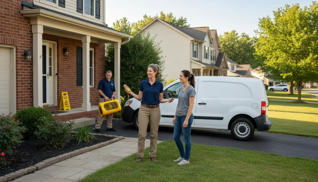 Water restoration image for Dehumidification And Cleanup Services in Evington, VA
